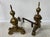 Brass Log Andirons, Set of 2 For Sale - Image 4 of 16
