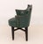 Dark Green Regency Style Upholstered Ebonized Armchair For Sale - Image 8 of 9