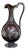 Art Nouveau Bordeaux Red Crystal Decanter, 1910s For Sale