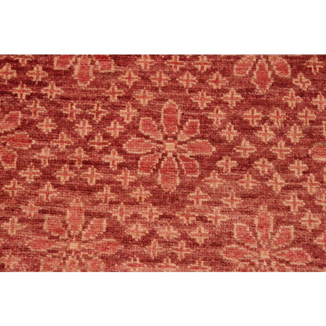 Bohemien Ziegler Red Gold Hand-Knotted Wool Rug - 5'11'' X 8'10'' For Sale - Image 4 of 8