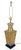 Brass Tin Forged Table Lamp Square Cup Vase Shape MINT For Sale - Image 10 of 11