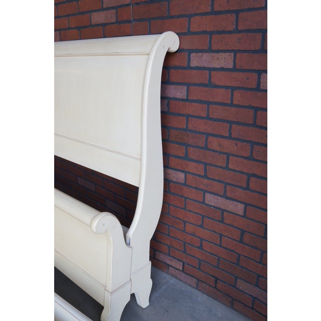 French Provincial Ethan Allen Maison Chloe Queen Sleigh Bed For Sale - Image 3 of 6