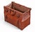 Metal Swaine & Adeney Vintage English Cognac Leather Gladstone Travel Bag – Royal Warrant, Keys & Brass Hardware For Sale - Image 7 of 10