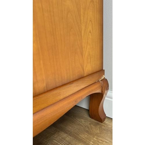 Vintage French Louis XVI Style Carved 3-Door Armoire For Sale - Image 10 of 12