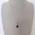 Tsavorite, Diamond and Garnet Platinum Pendant Necklace - Fei Liu For Sale - Image 6 of 6