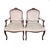 Rococo Drexel Heritage Louis XV Style Bergere Armchairs French Rococo Pair 41" For Sale - Image 3 of 16