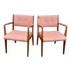 Pair of Jens Risom Arm Chairs