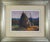 Joan Condins, Twilight Haystacks, Oil Painting, Framed For Sale