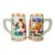 Lustreware King & Queen Playing Card Beer Steins Novelty Barware, a Pair For Sale
