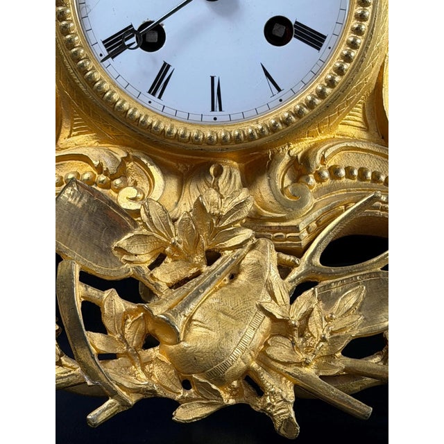 French Gilt-Bronze and Patinated Bronze Figural Mantel Clock with Equestrian Boy from Les Japy Fils, 1850s For Sale - Image 9 of 18