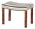 Czech Art Deco Upholstered Walnut Ottoman, 1920s For Sale