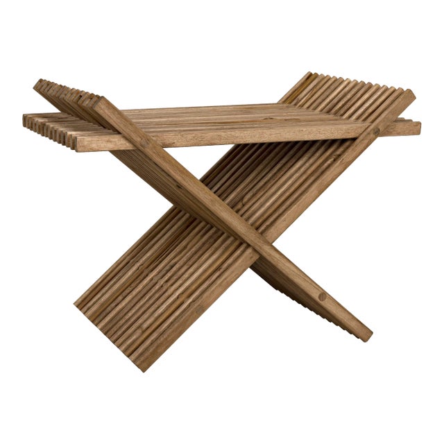 NOIR Dede Stool, Teak For Sale