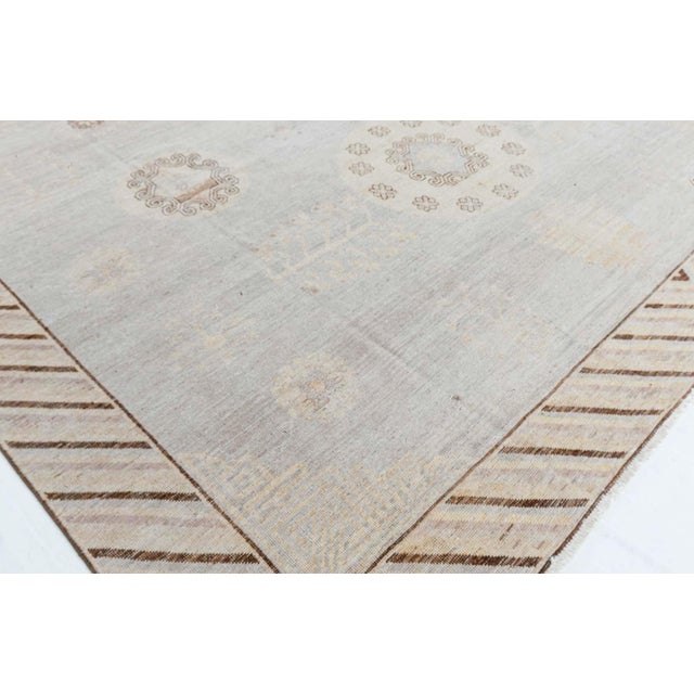 Gray Modern Samarkand Rug by Doris Leslie Blau For Sale - Image 8 of 9