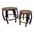 Vintage Interlude Home Burnt Bamboo and Rattan Nesting Tables by Turtle and Crane - A Pair For Sale
