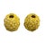Italian Pair of Vintage Italian Majolica Ceramic Floral Ball Vases For Sale - Image 3 of 12