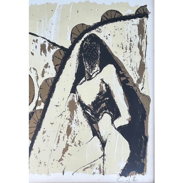 Abstract Late 20th Century Humberto Castro Lithograph #92 From an Edition of 100, Framed and Signed, 3 of 5 For Sale - Image 3 of 10