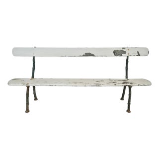Vintage Cast Iron Garden Bench For Sale