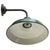 French Cast Iron and Green Enamel Wall Light For Sale - Image 4 of 5