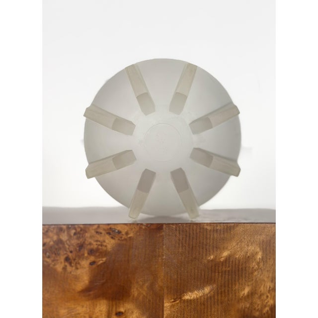 Vintage 1950's Frosted Glass Rocket Candy Dish For Sale - Image 4 of 4