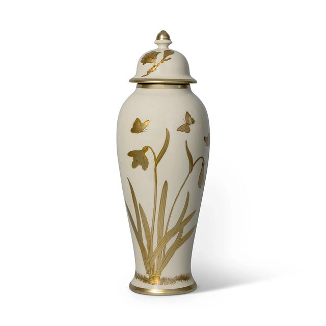 Port 68 Gilded Iris Jar, Medium For Sale - Image 4 of 4