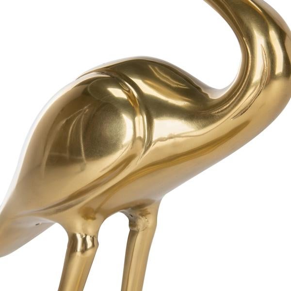 2020s Tori Crane Base Accent Table - Gold/Glass For Sale - Image 5 of 8