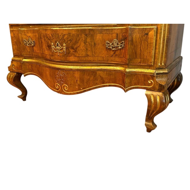 18th Century Burl Walnut Four Drawer Commode For Sale - Image 4 of 10