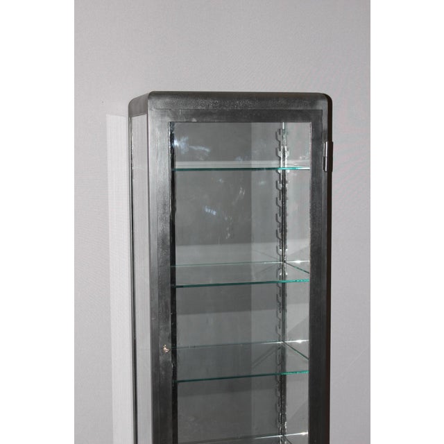1950s Black Lacquered Iron Display Case, 1950 For Sale - Image 5 of 16