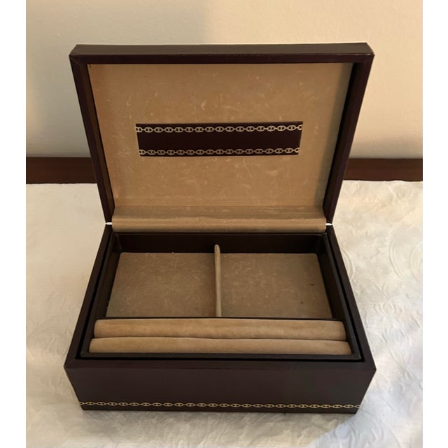 1970s 1970's Swank Leather Jewelry Box For Sale - Image 5 of 6