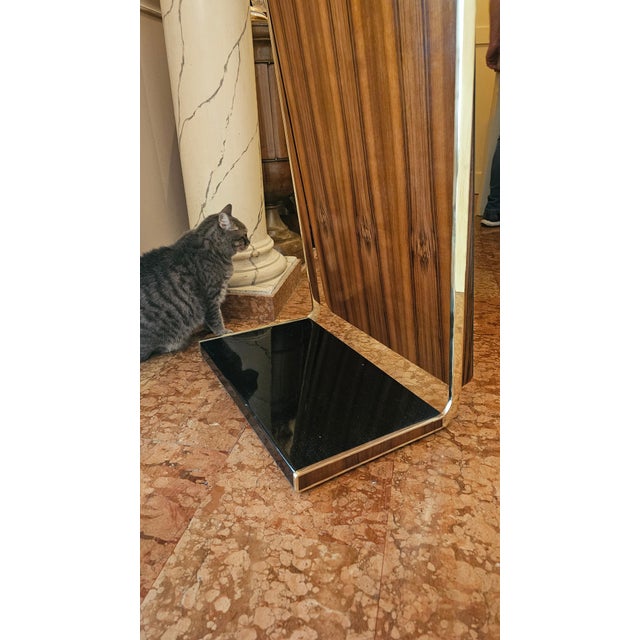 Wood Vintage Floor Mirror, 1970s For Sale - Image 7 of 18