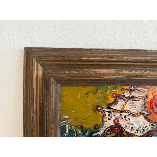 Serg Graff Acrylic Painting Ship Seascape "Tempest" Expressionist Modern Art Coa For Sale In Jacksonville, FL - Image 6 of 8