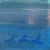 Twilight Hue - Original Blue Beach Scene Still Life Acrylic Painting on Canvas by Kathleen Keifer For Sale - Image 9 of 9
