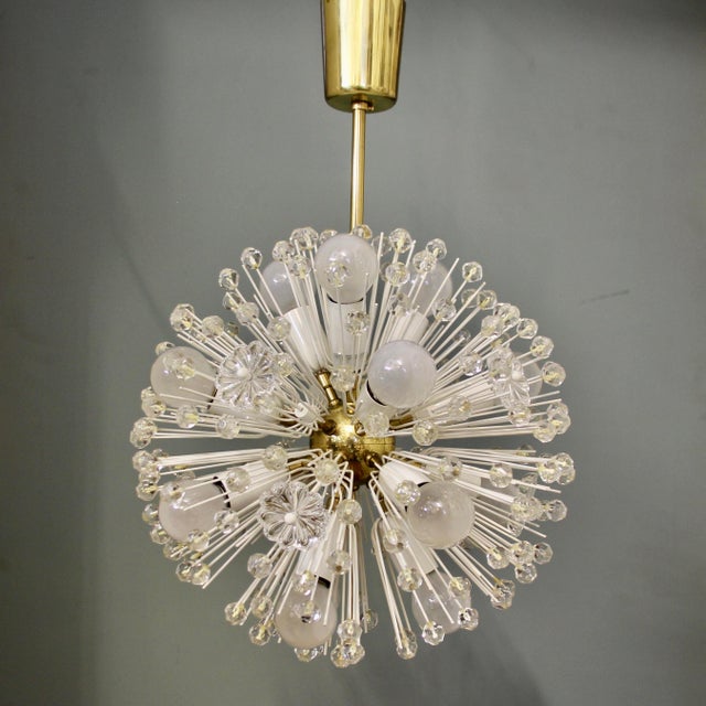 Snowball Hanging Lamp attributed to Emil Stejnar for Rupert Nikoll, 1950s For Sale - Image 13 of 13