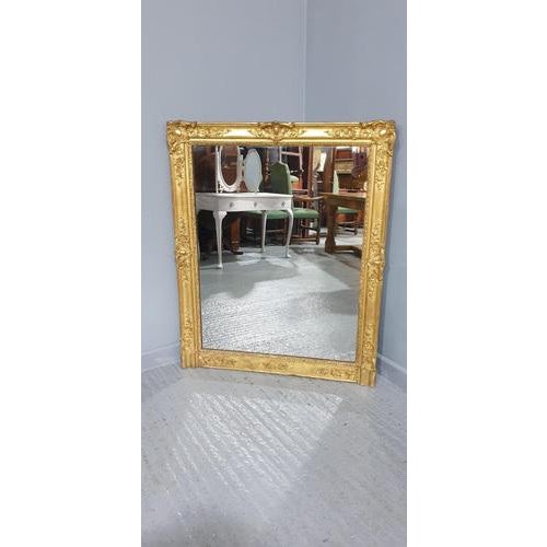 English Gilt Overmantle Mirror For Sale - Image 4 of 14
