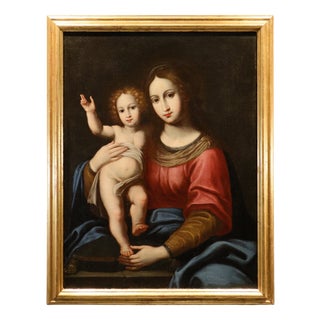 Workshop of Alessandro Allori, Madonna and Child, 1600, Oil on Canvas, Framed For Sale