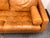 Animal Skin Poly & Bark Napa Leather Sectional Sofa + Chaise, Cognac Tan For Sale - Image 7 of 12