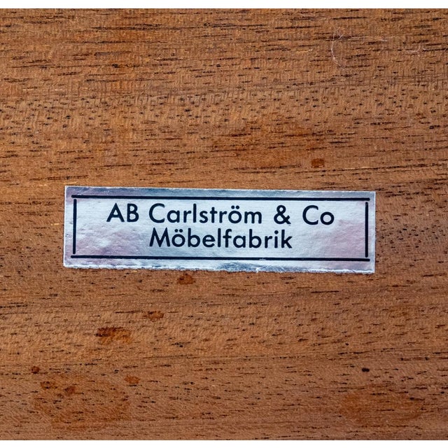 Mid-Century Swedish Teak Bedside Tables from Carlström & Co, 1960s, Set of 2 For Sale - Image 16 of 17