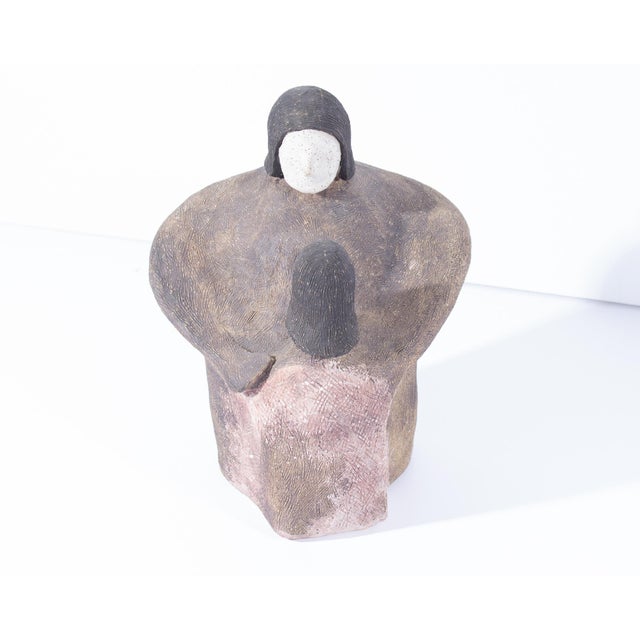 Early 21st Century Ceramic Sculpture of Two Figures by Gordon Martz For Sale - Image 5 of 9
