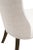 Linen Contemporary Duet Dining Chair, Burnt Brown Ash - a Pair For Sale - Image 8 of 9