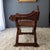 1950s Spanish Colonial Savonarola Chair With Carved Lion Heads and Tooled Leather For Sale - Image 5 of 18