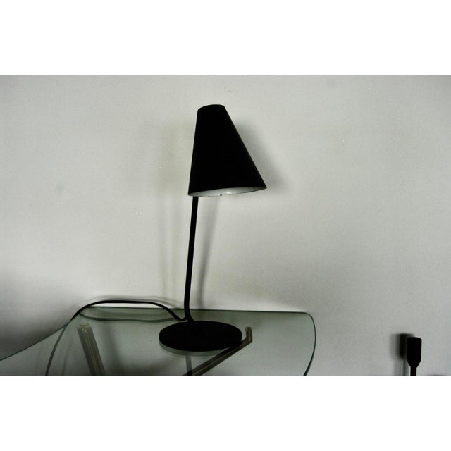 Metal French Desk Lamp attributed to Jacques Biny, 1950s For Sale - Image 7 of 9