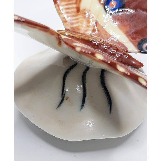 1970s Rare 1970s Roslyn S. Carren Studio Porcelain Butterfly For Sale - Image 5 of 7