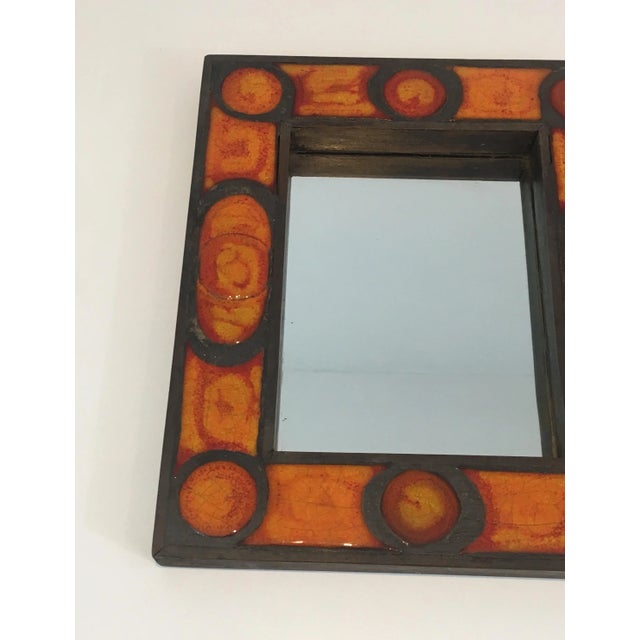 Interesting Ceramic Mirror, French, circa 1970 For Sale - Image 10 of 13