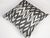 Black and White Ikat Pillow Cover For Sale - Image 4 of 6