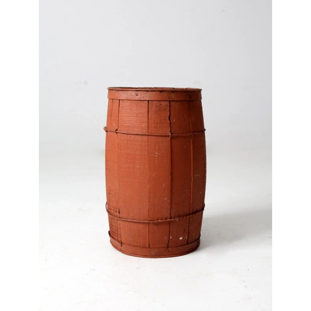 Antique Red Barrel For Sale - Image 11 of 13