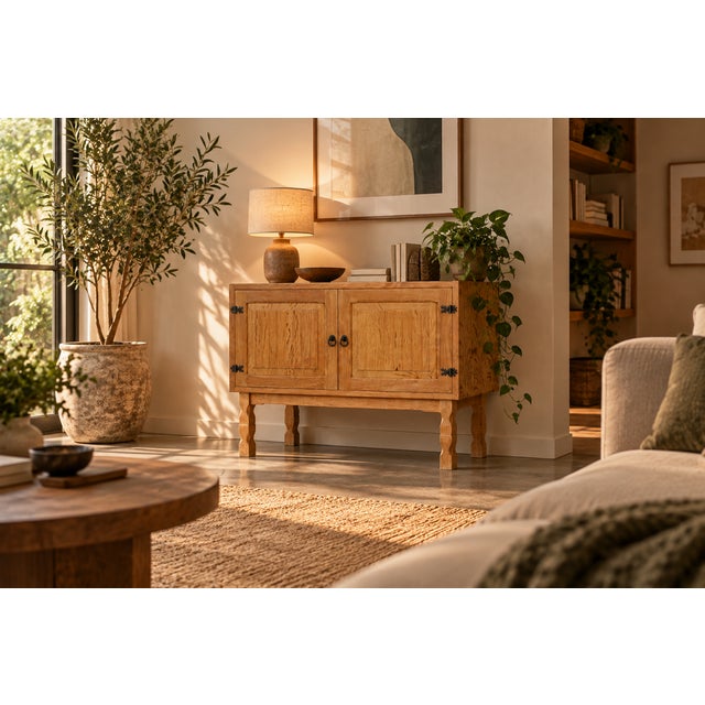Vintage Danish Brutalist Sideboard, 1960s, in Good conditions. Designed 1960 to 1969