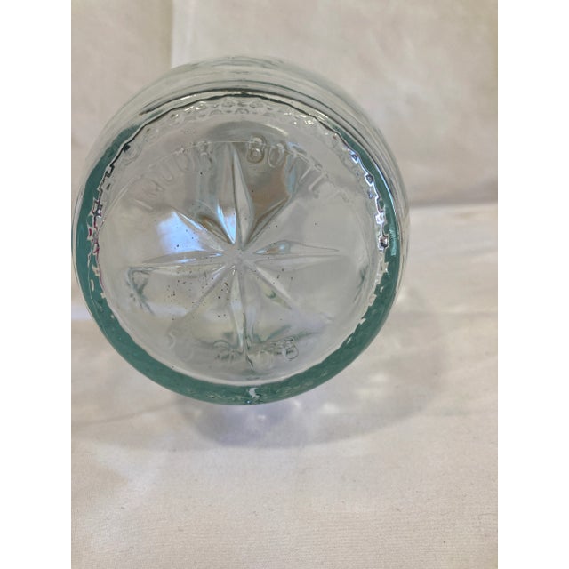 1920s Vintage Cut Glass Starburst Decanter With Stopper For Sale - Image 5 of 5