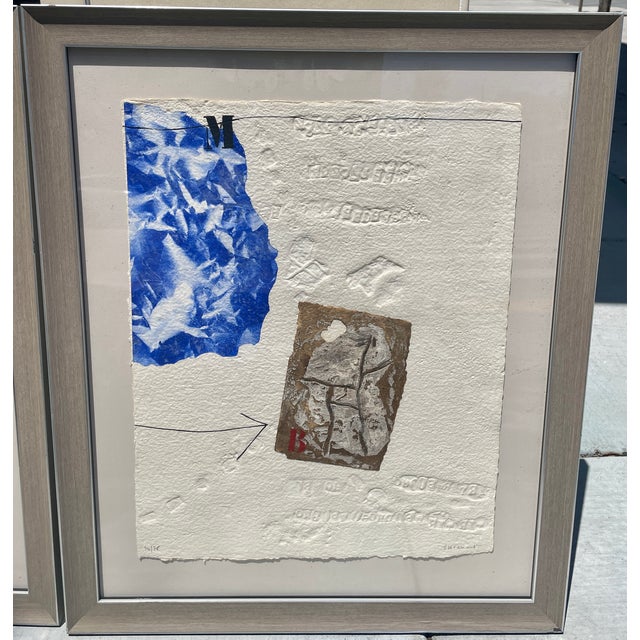 1980s Original Triptych by James Coignard, Framed For Sale - Image 11 of 12