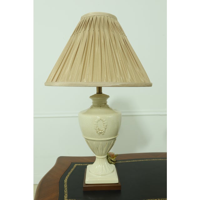 C.2012 Intentional ‘Aged’ Finish Urn Shaped Crackle Finish Off White Offered @ Fraction Original Retail Cost Condition:...