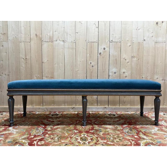 Large Louis XVI Office Bench For Sale - Image 9 of 9
