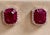 12 Carat Natural Burma Ruby and Diamond Earring in 18 Karat Yellow Gold For Sale - Image 18 of 18